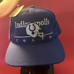 Vintage Indianapolis Colts Hat Eastport Snapback Adjustable Cap Mens NWT RARE